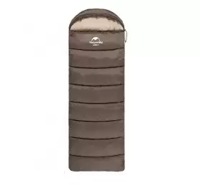 Спальный мешок Naturehike U Series Двойной хлопок осень-зима коричневый U250S, молния слева7595769294L