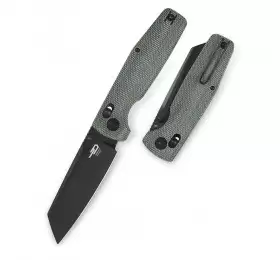 Нож Bestech Slasher сталь D2, рукоять Микарта зеленая
