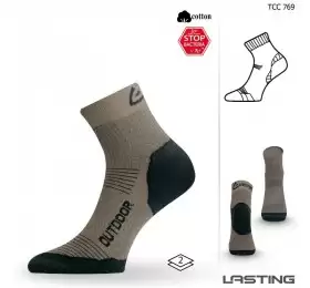 Носки Lasting TCC 769, cotton+polypropylene, бежевый, размер S, TCC769S
