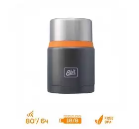 Термос для еды Esbit FJSP, c ложкой, темно-серый (оранжевый), 0.75 л, FJ750SP-GO