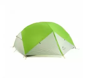 Палатка Naturehike Mongar NH17T007-M 20D,двухместная сверхлегкая, зелено-белая