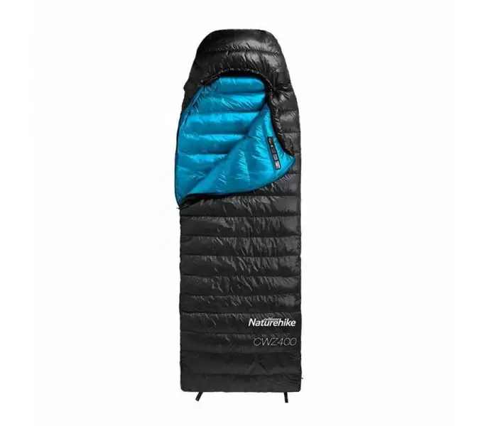Мешок спальный Naturehike CWZ400 NH19W400-Z с пуховым конвертом L черный