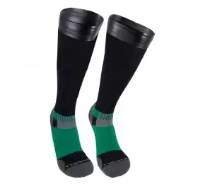 Водонепроницаемые носки Dexshell Wading Pro черный/зеленый S (36-38) гетры