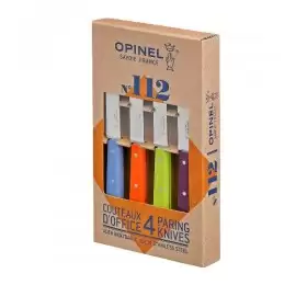 Набор ножей Opinel Set of 4 N°112 assorted sweet pop colours, нержавеющая сталь, (4 шт./уп.) 001381
