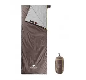 Мешок спальный Naturehike NH21MSD09 мини LW180, размер XL, коричневый, молния слева