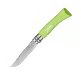 Нож Opinel №7, нержавеющая сталь, зеленый, 001425