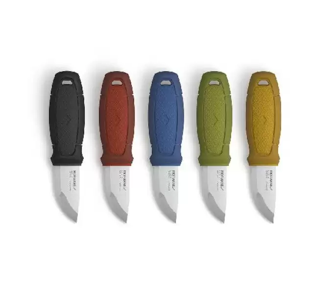 Нож Morakniv Eldris, нержавеющая сталь, цвет зеленый, с ножнами, 12651