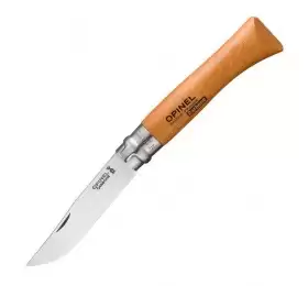 Нож Opinel №10, углеродистая сталь, рукоять из дерева бука