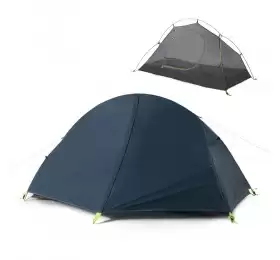Палатка 1-местная Naturehike сверхлегкая + коврик NH18A095-D, 20D, синий
