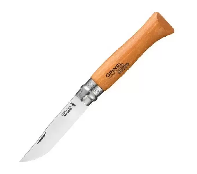 Нож Opinel №9, углеродистая сталь, рукоять из дерева бука, блистер