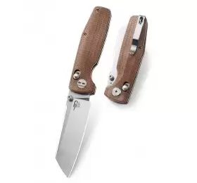 Нож Bestech Slasher сталь D2, рукоять Микарта бежевая