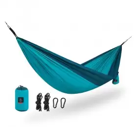 Гамак 2-местный Naturehike Ultralight NH21DC011 340T, синий