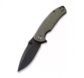 Складной нож CIVIVI Pintail CPM S35VN Steel Black Stonewashed Handle Dark Green Micarta