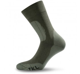 Зимние треккинговые носки Lasting TKL 620 Merino Wool, зеленый с темно-зеленой вставкой, размер M , TKL620M