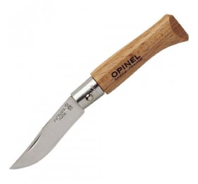Нож Opinel №3, нержавеющая сталь, рукоять из бука, 001071