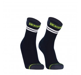 Водонепроницаемые носки DexShell Pro visibility Cycling черный/серый/зеленый L (43-46)