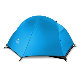 Палатка 1-местная Naturehike сверхлегкая + коврик NH18A095-D, 210T, голубой, 6975641886471