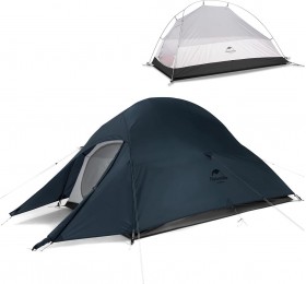 Палатка 1-местная Naturehike Сloud Up Ultra-Light 1 NH18T010-T с ковриком, синий