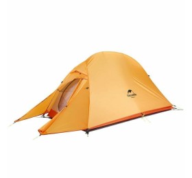 Палатка сверхлегкая Naturehike Сloud up 1 NH18T010-T одноместная с ковриком, оранжевая, 6927595730546