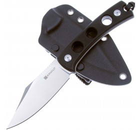 Нож SENCUT Fixed Blade Waxahachie 9Cr18MoV Steel Satin Handle G10 Black