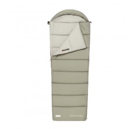 Спальный мешок Naturehike CNK2350WS023 MS500 с капюшоном, зеленый, молния справа