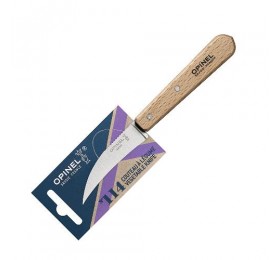 Нож для чистки овощей Opinel №114, деревянная рукоять, нержавеющая сталь, блистер, 001923