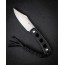 Нож SENCUT Fixed Blade Waxahachie 9Cr18MoV Steel Satin Handle G10 Black