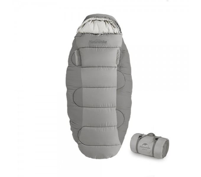 Мешок спальный Naturehike Oval PS300 NH20MSD03, серый, 6927595775875