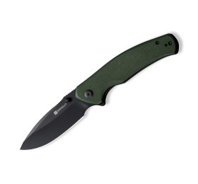 Складной нож SENCUT Slashkin D2 Steel Black Handle Green Canvas Micarta