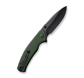 Складной нож SENCUT Slashkin D2 Steel Black Handle Green Canvas Micarta