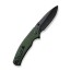 Складной нож SENCUT Slashkin D2 Steel Black Handle Green Canvas Micarta