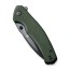 Складной нож SENCUT Slashkin D2 Steel Black Handle Green Canvas Micarta