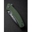 Складной нож SENCUT Slashkin D2 Steel Black Handle Green Canvas Micarta