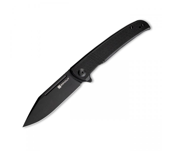 Складной нож SENCUT Brazoria D2 Steel Black Stonewashed Handle G10 Black