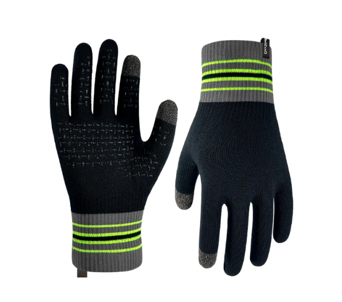 Водонепроницаемые перчатки Dexshell Ultra Thin Running Gloves черный/серый/зеленый S Водонепроницаемые перчатки Dexshell Ultra Thin Running Gloves черный/серый/зеленый S