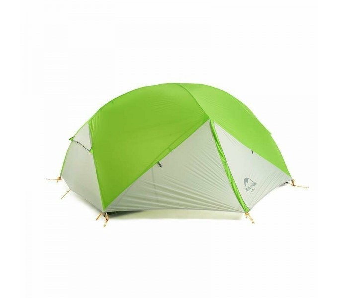 Палатка Naturehike Mongar NH17T007-M 20D,двухместная сверхлегкая, зелено-белая