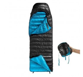 Мешок спальный Naturehike CWZ400 NH19W400-Z с пуховым конвертом L черный