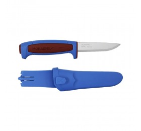 Нож Morakniv Basic 546 лимитированный 2025 нержавеющая сталь, пласт. ручка (синяя) красная вставка