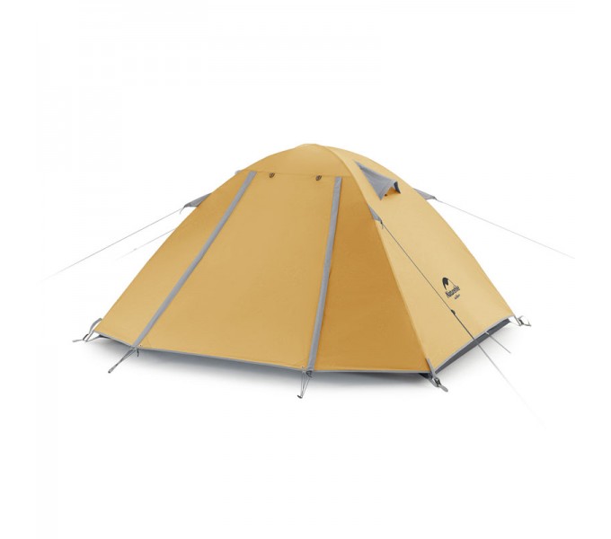 Палатка Naturehike P-Series NH18Z022-P 210T/65D, двухместная, желтая Палатка Naturehike P-Series NH18Z022-P 210T/65D, двухместная, желтая