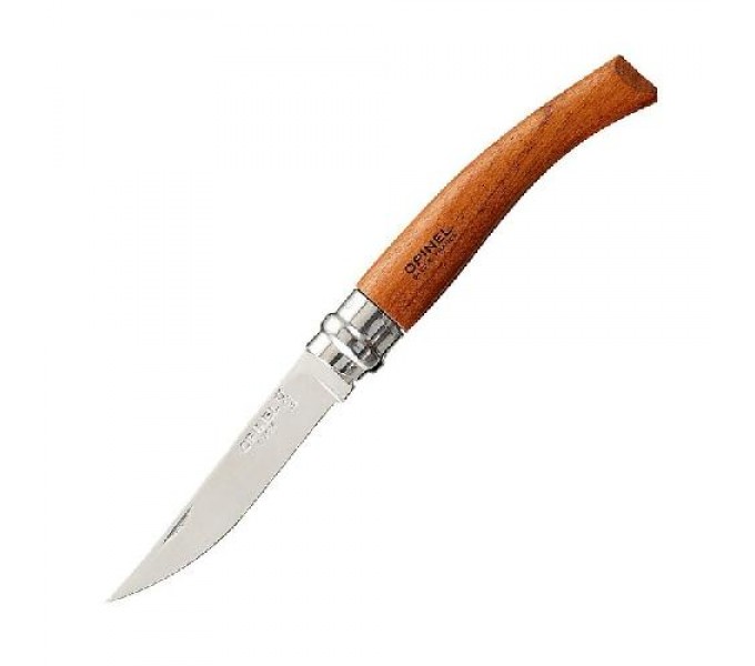 Нож филейный Opinel №10, нержавеющая сталь, рукоять бубинга, 000013