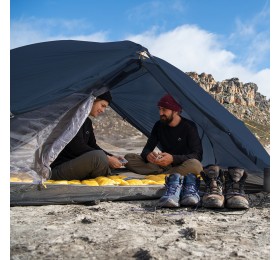 Палатка Naturehike Mongar NH19M002-J 210T двухместная сверхлегкая , синяя Navy Blue, 6975641880998