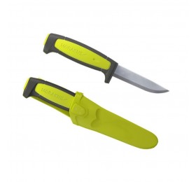 Нож Morakniv Basic углеродистая сталь, пласт. ручка (лайм), 12975