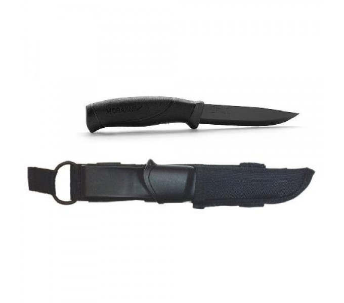 Нож Morakniv Companion Tactical BlackBlade, нержавеющая сталь, черный клинок, 12351