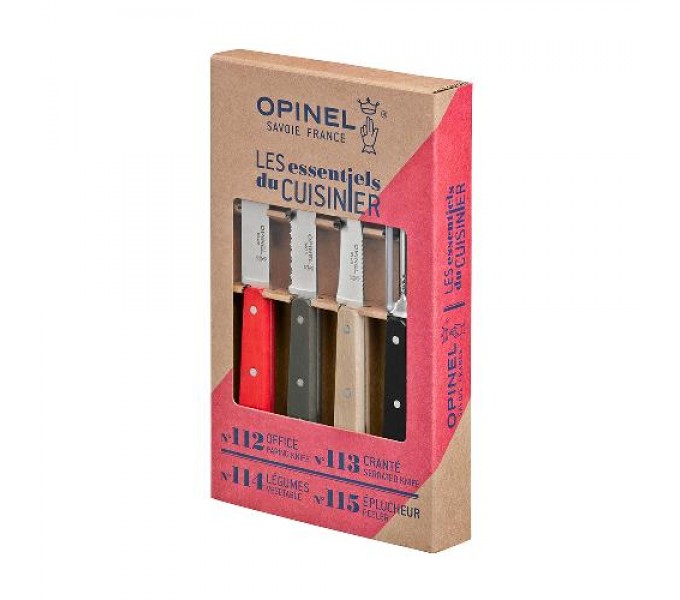 Набор ножей Opinel Les Essentiels Loft, нержавеющая сталь, (4 шт./уп.), 001626