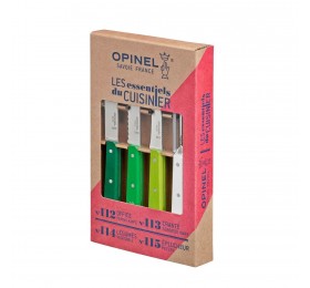 Набор ножей Opinel Les Essentiels Primavera, нержавеющая сталь, (4 шт./уп.), 001709