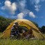 Палатка Naturehike P-Series NH18Z033-P трехместная темно-зеленая