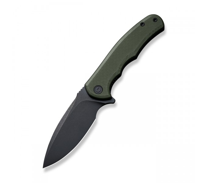 Складной нож CIVIVI Mini Praxis D2 Steel Black Stonewashed OD Handle G10 Green