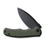 Складной нож CIVIVI Mini Praxis D2 Steel Black Stonewashed OD Handle G10 Green