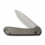 Складной нож CIVIVI Button Lock Elementum 14C28N Steel Gray Stonewashed Handle Micarta Green