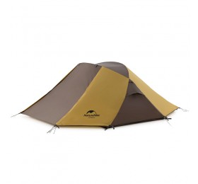 Палатка Naturehike Butterfly NH21YW132 210T двухместная, желто-коричневая